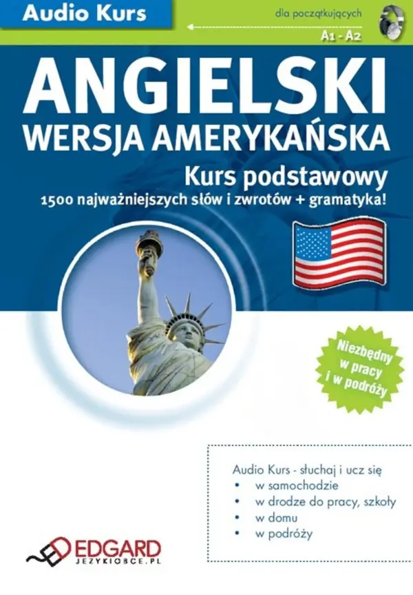 Angielski (wersja amerykańska) Kurs podstawowy — okładka audiobooka