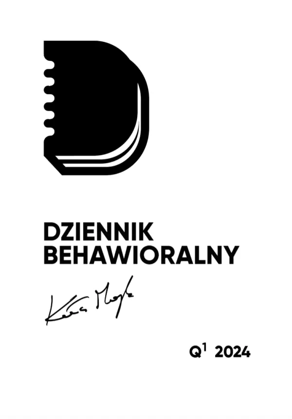 Autorski Dziennik Behawioralny - Q1 2024 - Dla posiadaczy fizycznego Dziennika — okładka e-booka