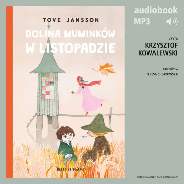 Dolina Muminków w listopadzie — okładka audiobooka