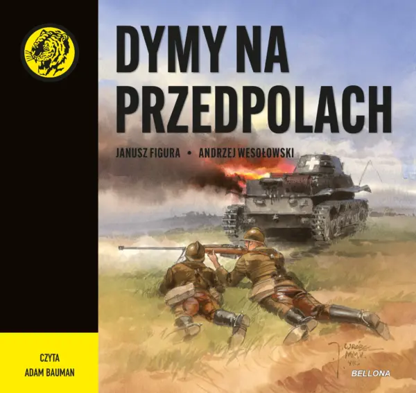 Dymy na przedpolach. Żółty tygrys — okładka audiobooka