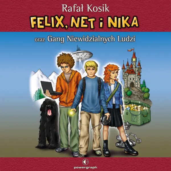 Felix, Net i Nika (#1). Felix, Net i Nika oraz Gang Niewidzialnych Ludzi — okładka audiobooka