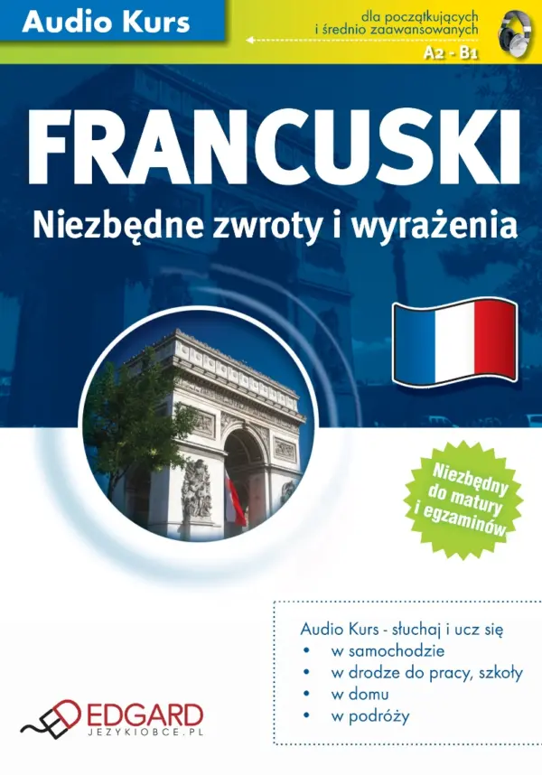 Francuski Niezbędne zwroty i wyrażenia — okładka audiobooka
