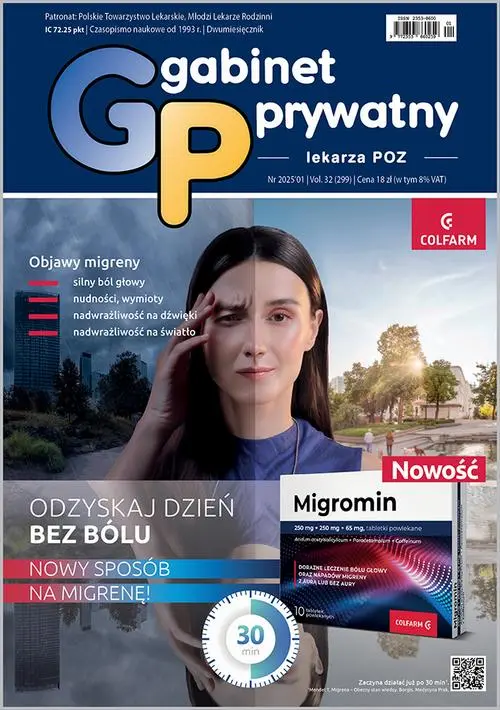 Gabinet Prywatny lekarza POZ 01/2025 — okładka wydania