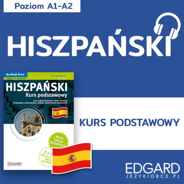 Hiszpański. Kurs podstawowy — okładka audiobooka