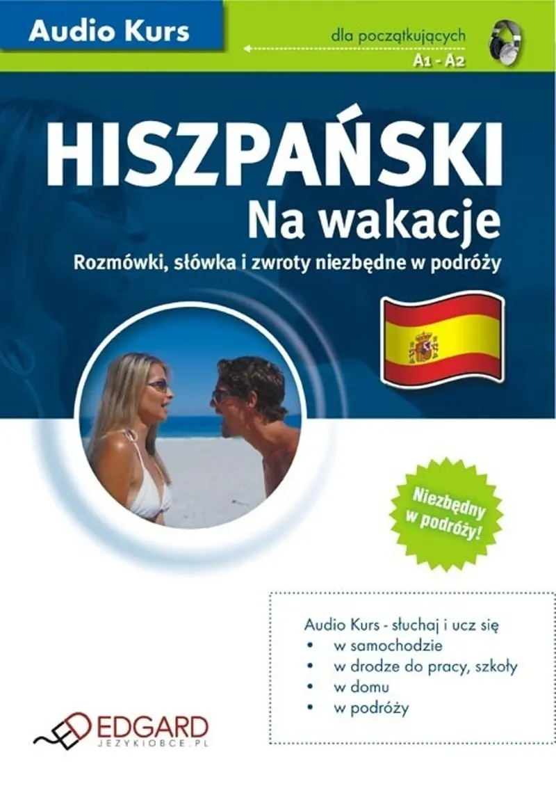 Hiszpański Na wakacje — okładka audiobooka