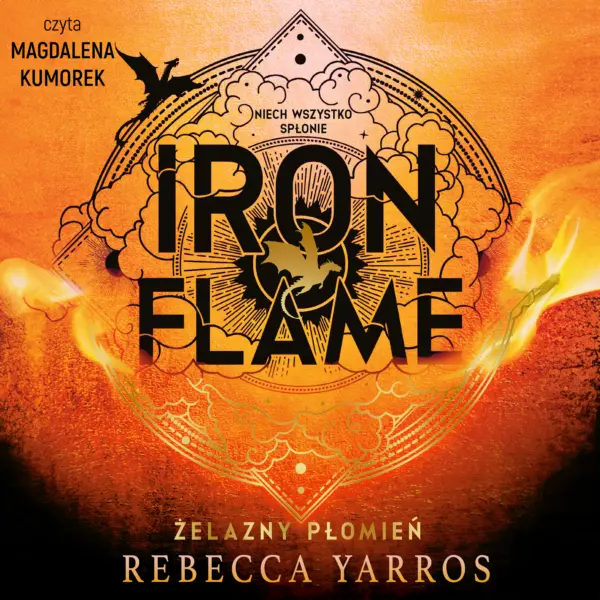 Iron Flame. Żelazny płomień — okładka audiobooka