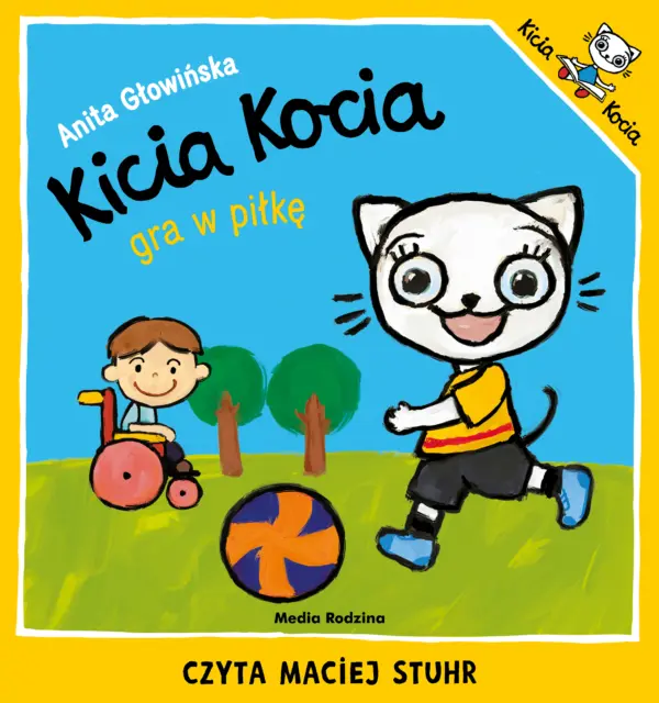 Kicia Kocia gra w piłkę — okładka audiobooka