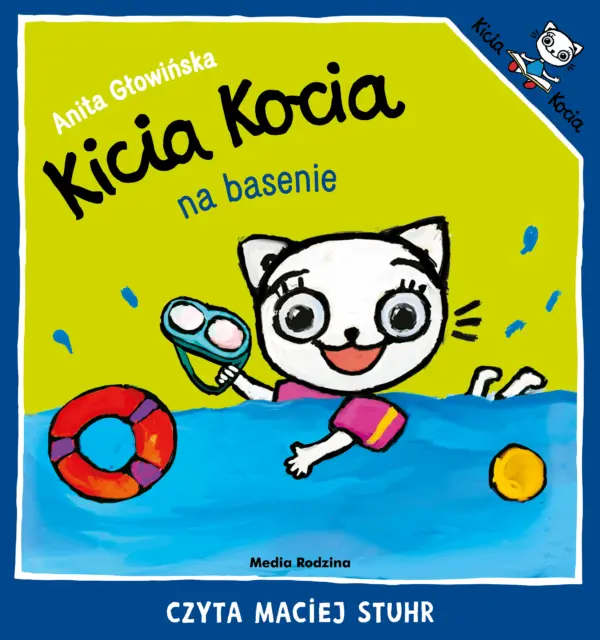 Kicia Kocia na basenie — okładka audiobooka