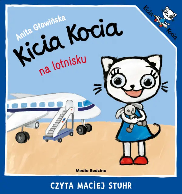 Kicia Kocia na lotnisku — okładka audiobooka