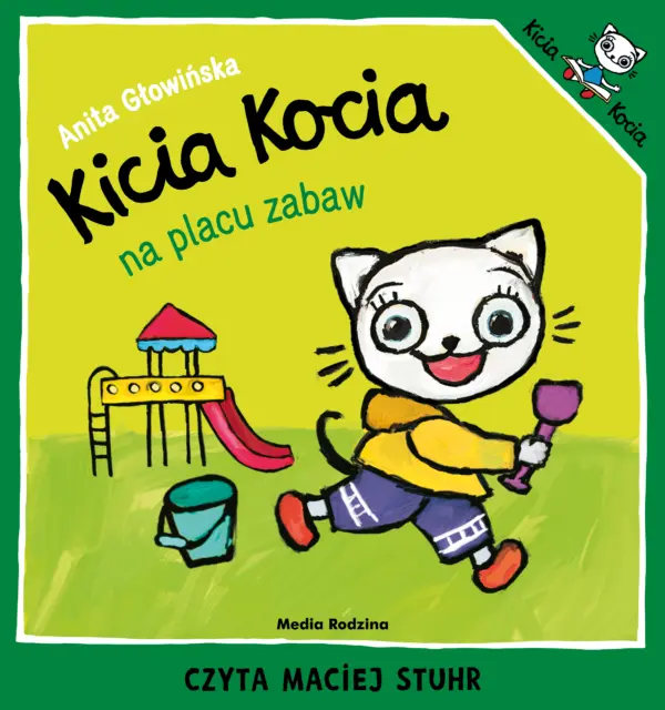 Kicia Kocia na placu zabaw — okładka audiobooka
