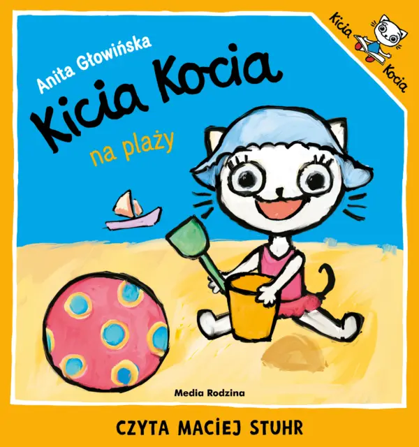 Kicia Kocia na plaży — okładka audiobooka