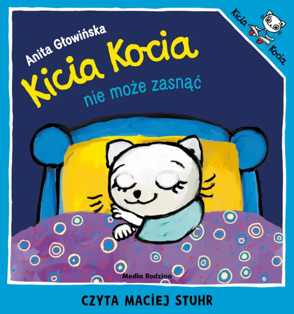 Kicia Kocia nie może zasnąć — okładka audiobooka