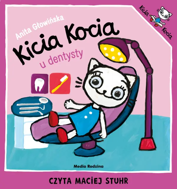 Kicia Kocia u dentysty — okładka audiobooka