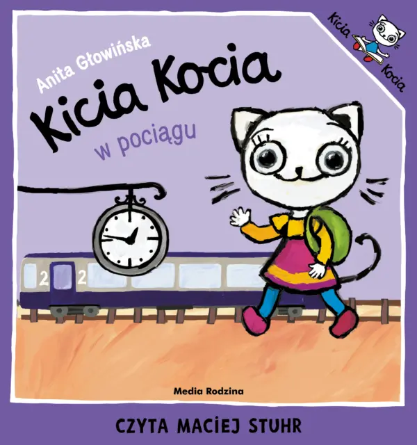 Kicia Kocia w pociągu — okładka audiobooka