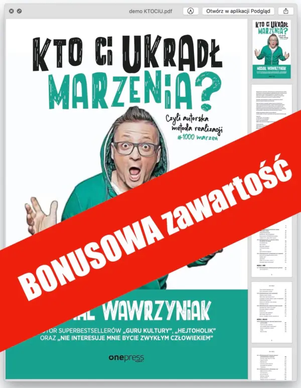 Kto Ci Ukradł Marzenia? — okładka e-booka