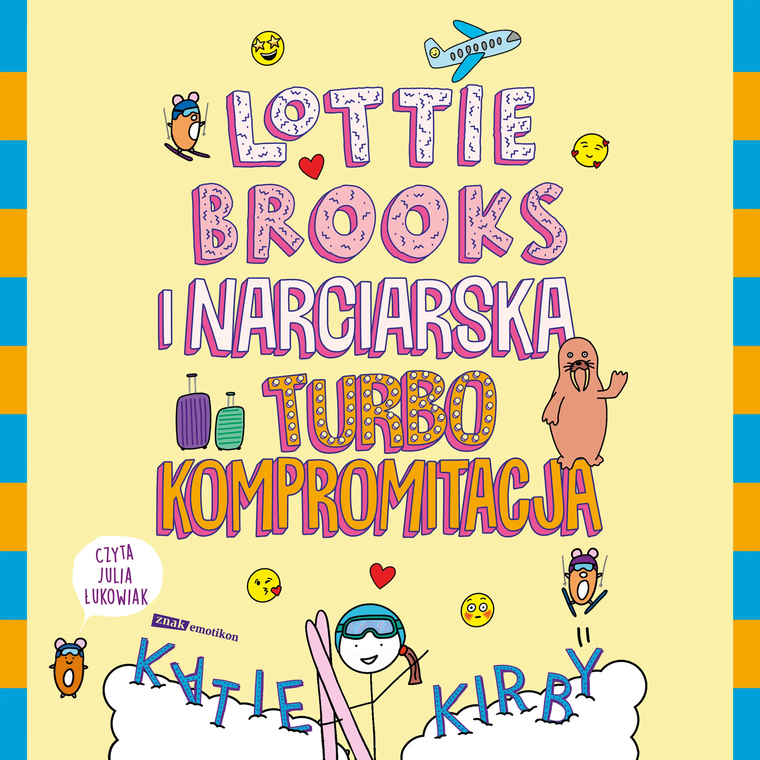 Lottie Brooks i narciarska turbo kompromitacja — okładka audiobooka
