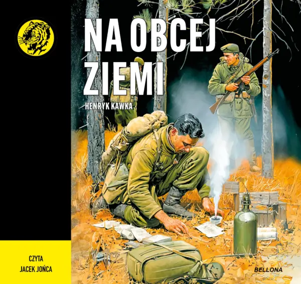 Na obcej ziemi — okładka audiobooka