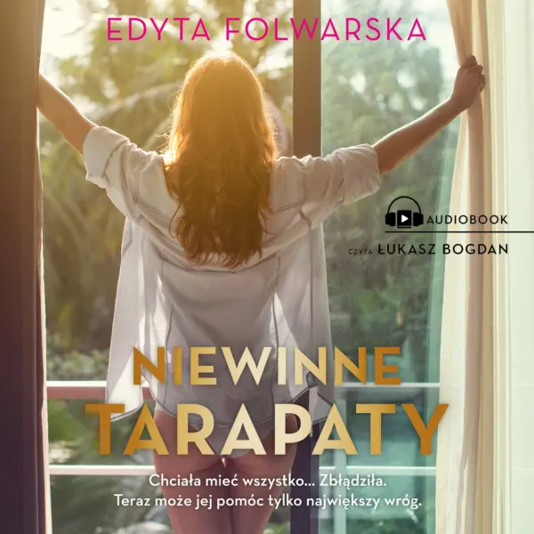 Niewinne tarapaty — okładka audiobooka