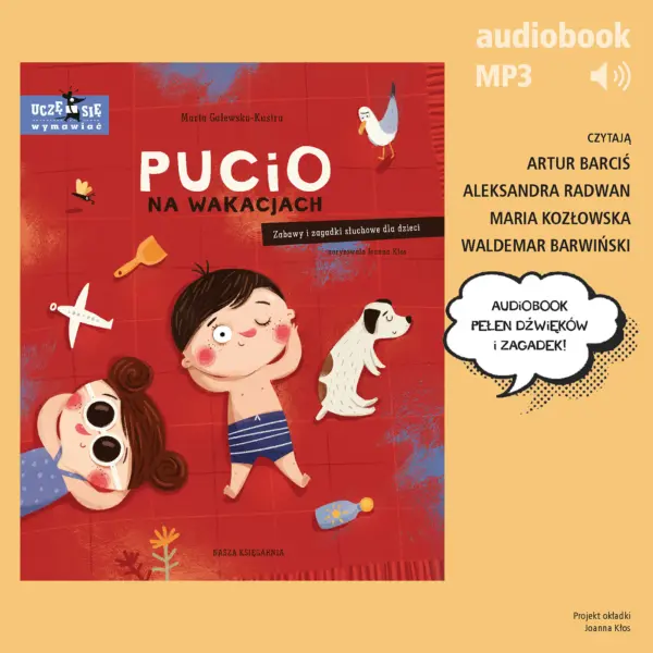 Pucio na wakacjach. Zabawy i zagadki słuchowe dla dzieci — okładka audiobooka