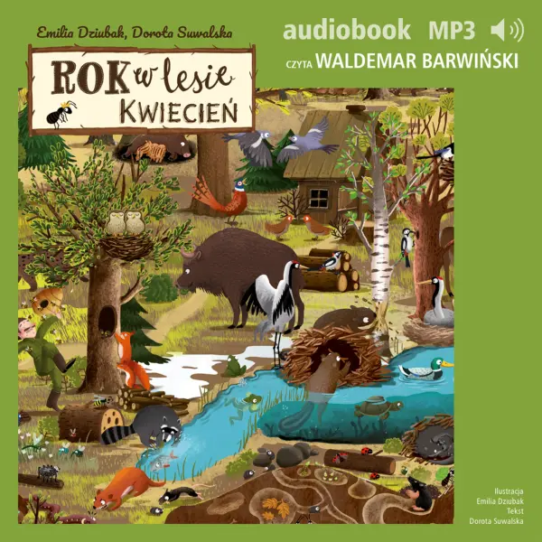 Rok w lesie. Kwiecień — okładka audiobooka