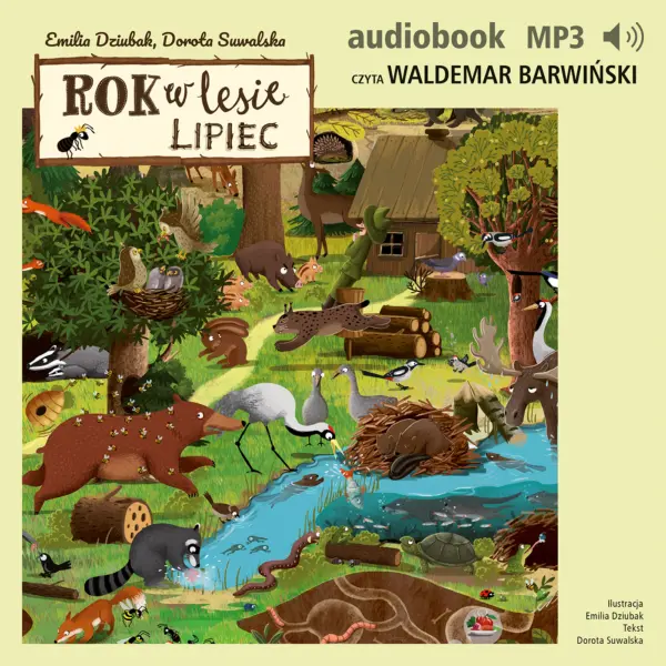 Rok w lesie. Lipiec — okładka audiobooka
