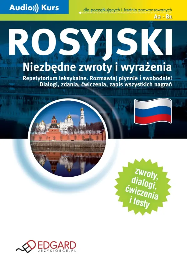 Rosyjski Niezbędne zwroty i wyrażenia — okładka audiobooka