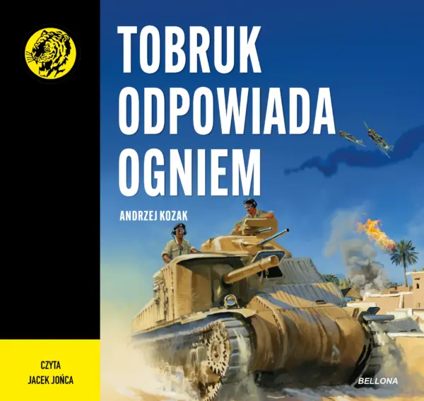 Tobruk odpowiada ogniem — okładka audiobooka