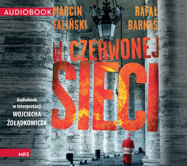 W czerwonej sieci — okładka audiobooka