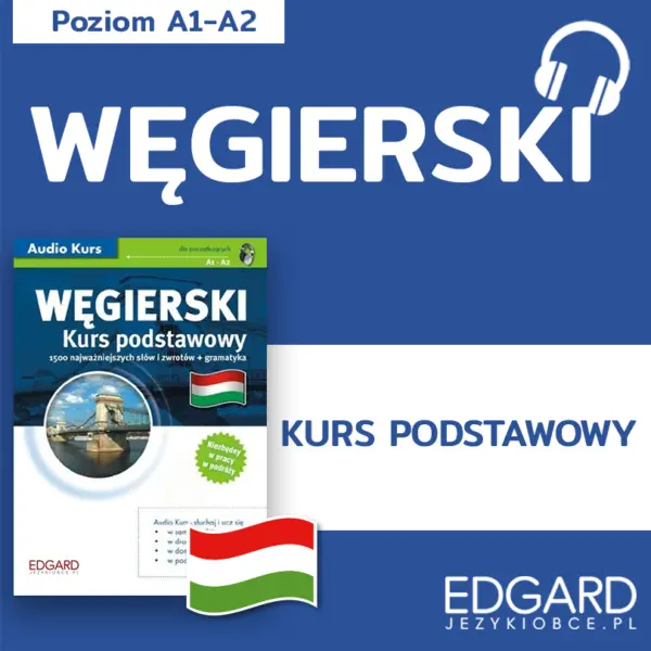 Węgierski Kurs podstawowy — okładka audiobooka
