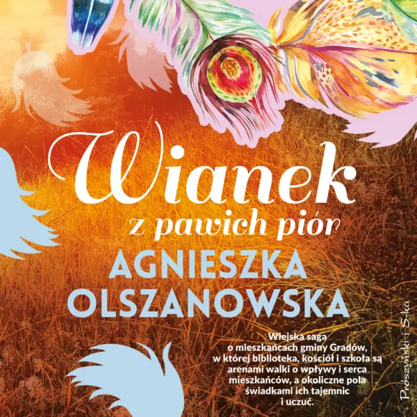 Wianek z pawich piór — okładka audiobooka