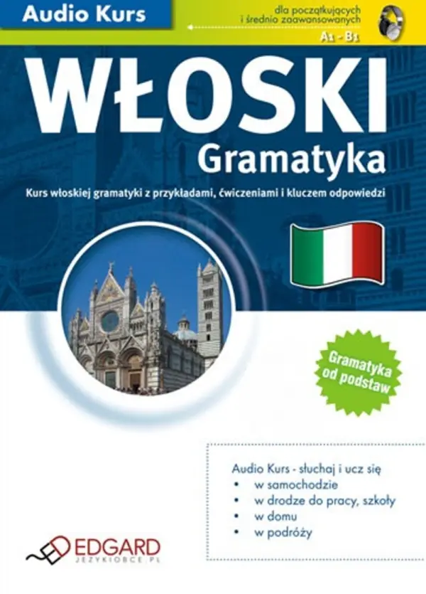 Włoski Gramatyka — okładka audiobooka