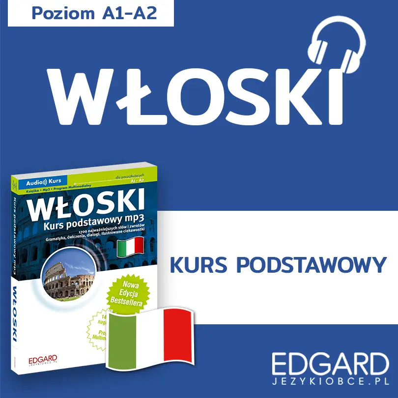 Włoski Kurs podstawowy — okładka audiobooka