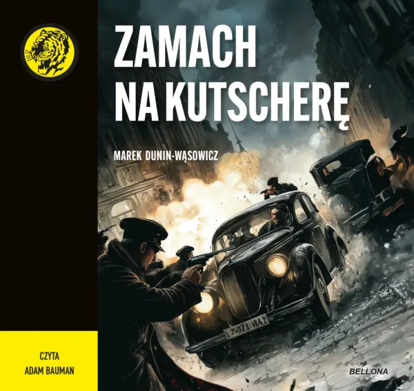 Zamach na Kutscherę — okładka audiobooka